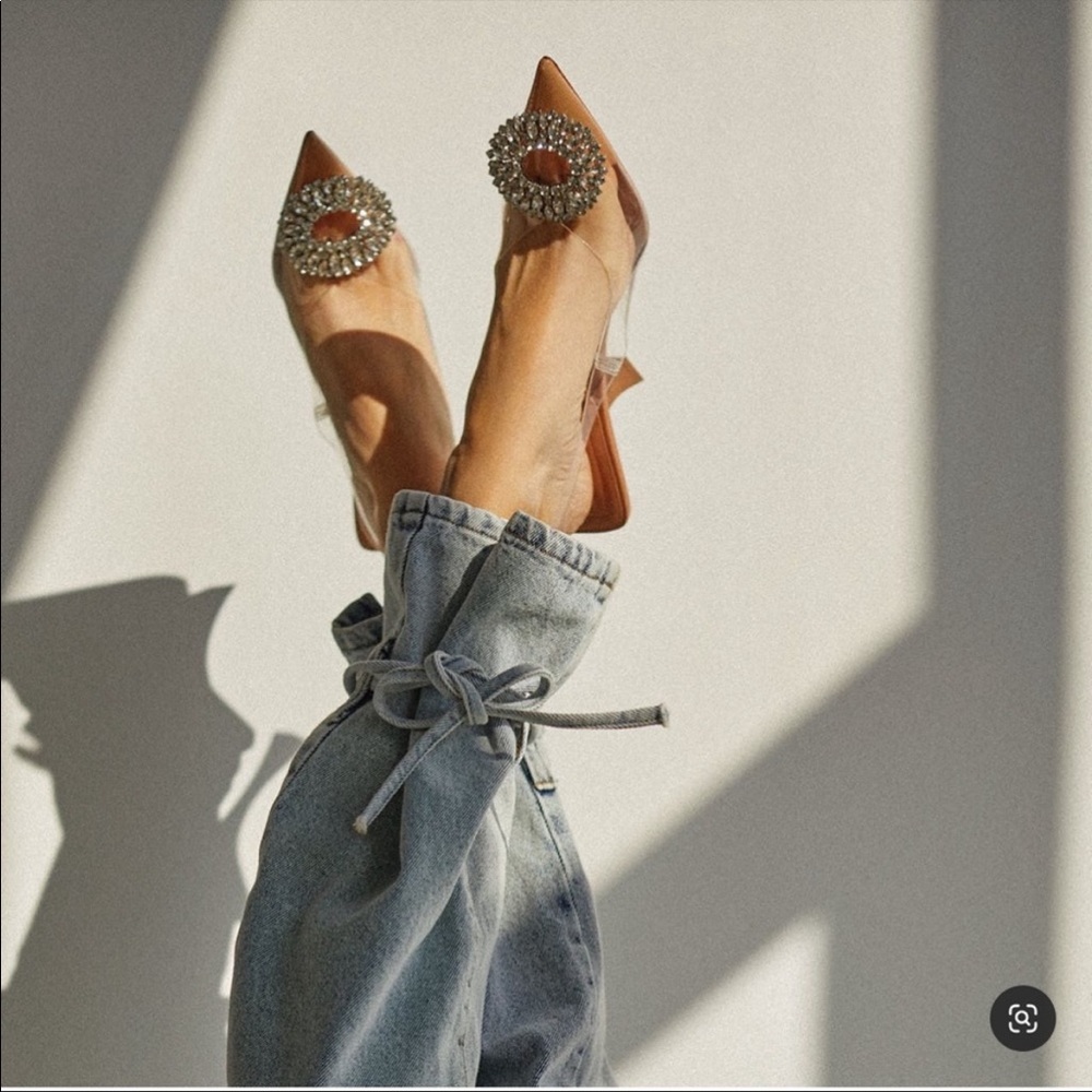 ZARA Jewel Vinyl High Heels